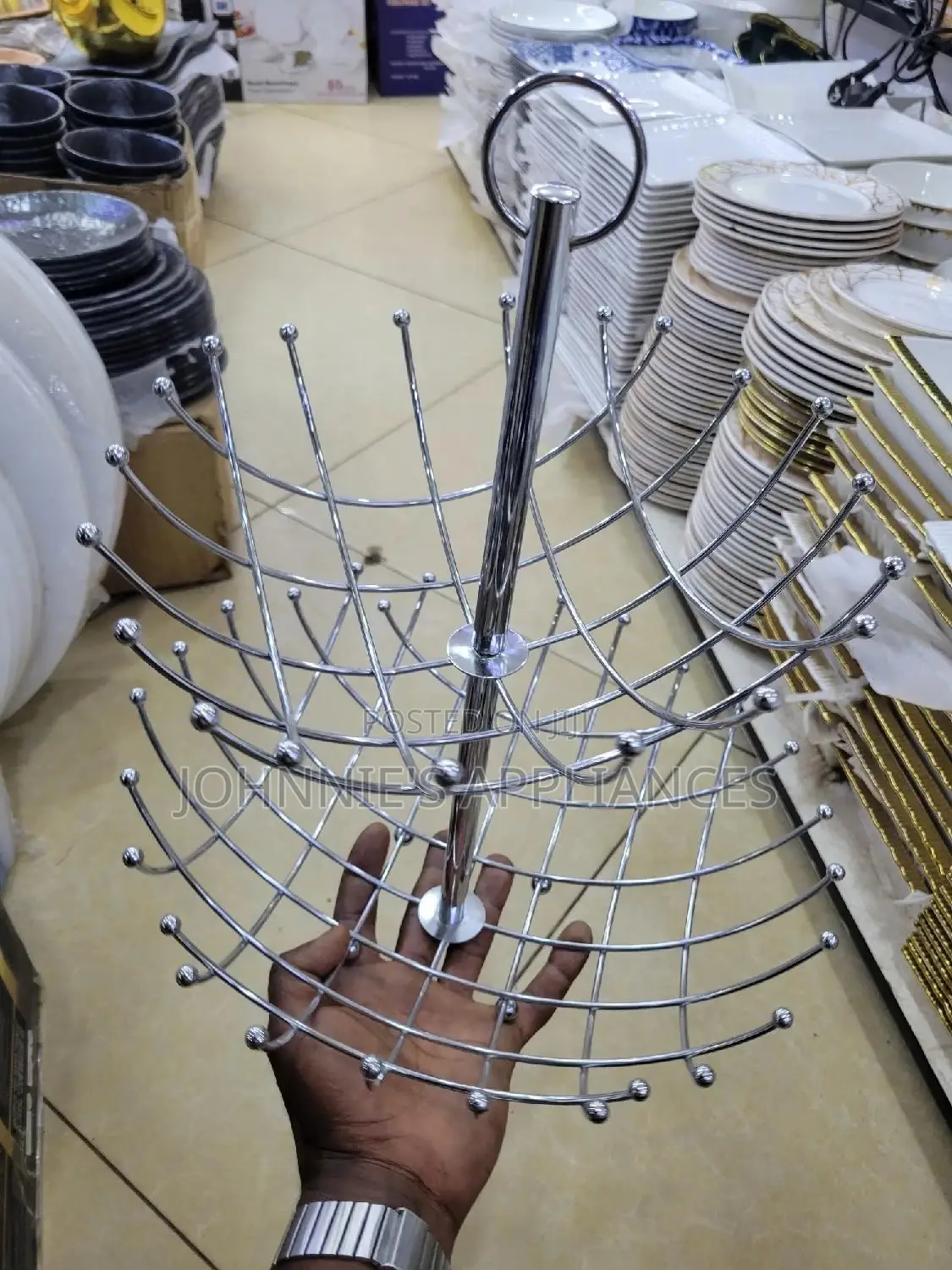 Stainless Steel Fruit Stand 2steps