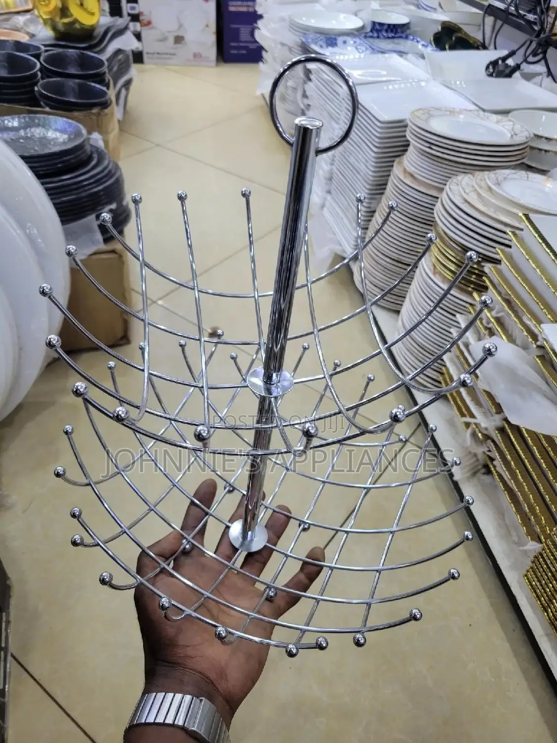 Stainless Steel Fruit Stand 2steps