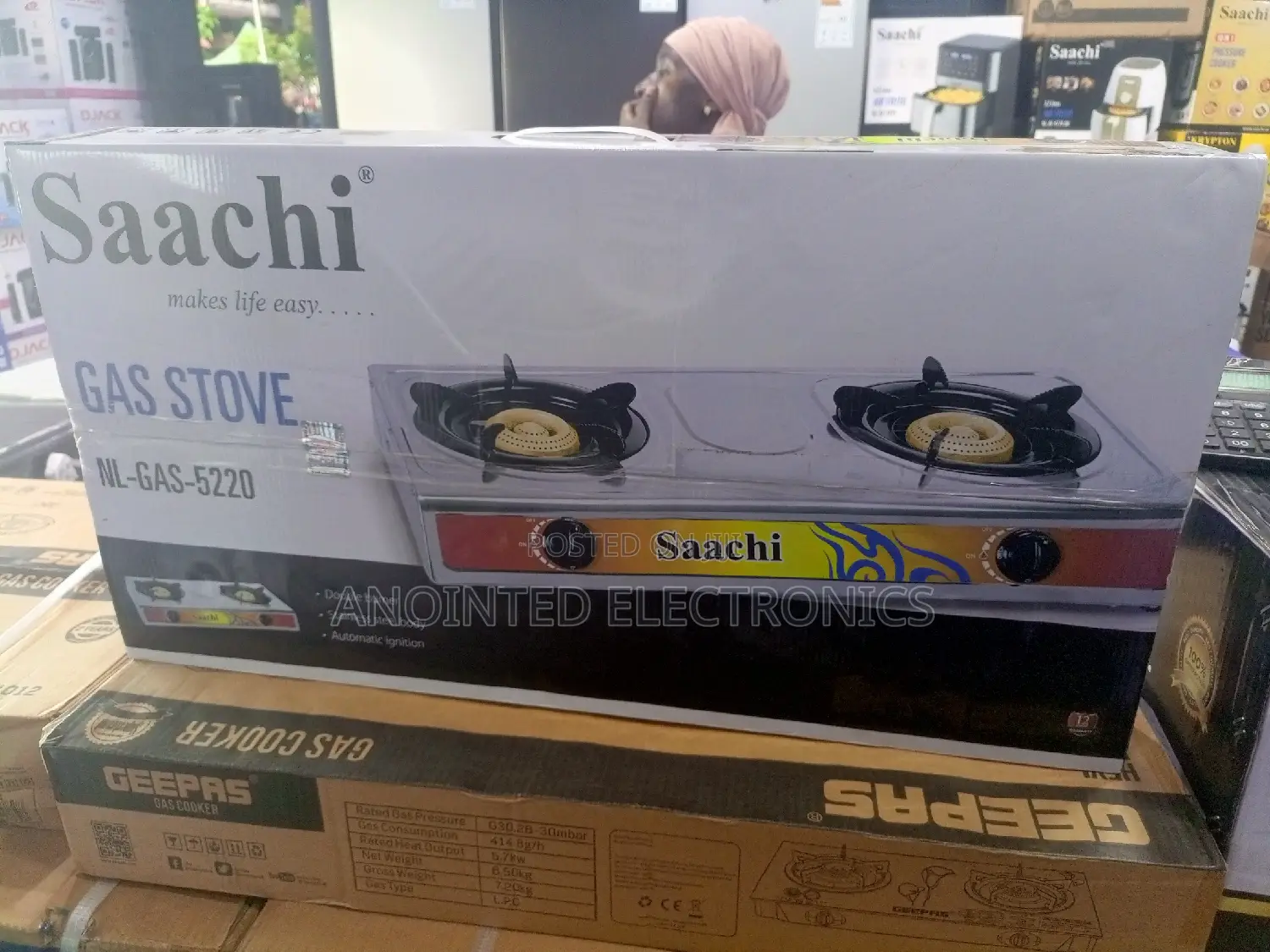 Sachi Gas Stove 2 Plates