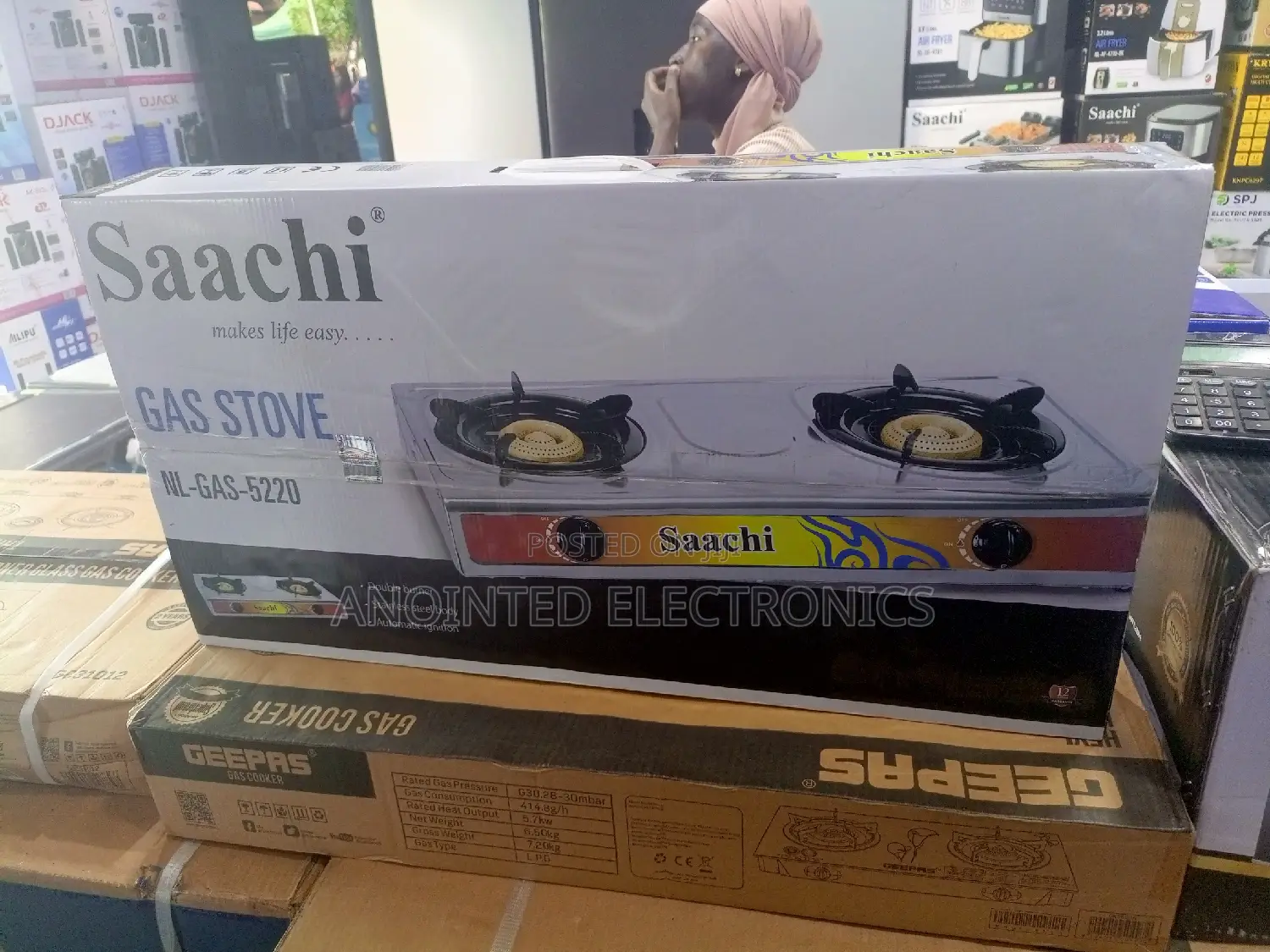 Sachi Gas Stove 2 Plates