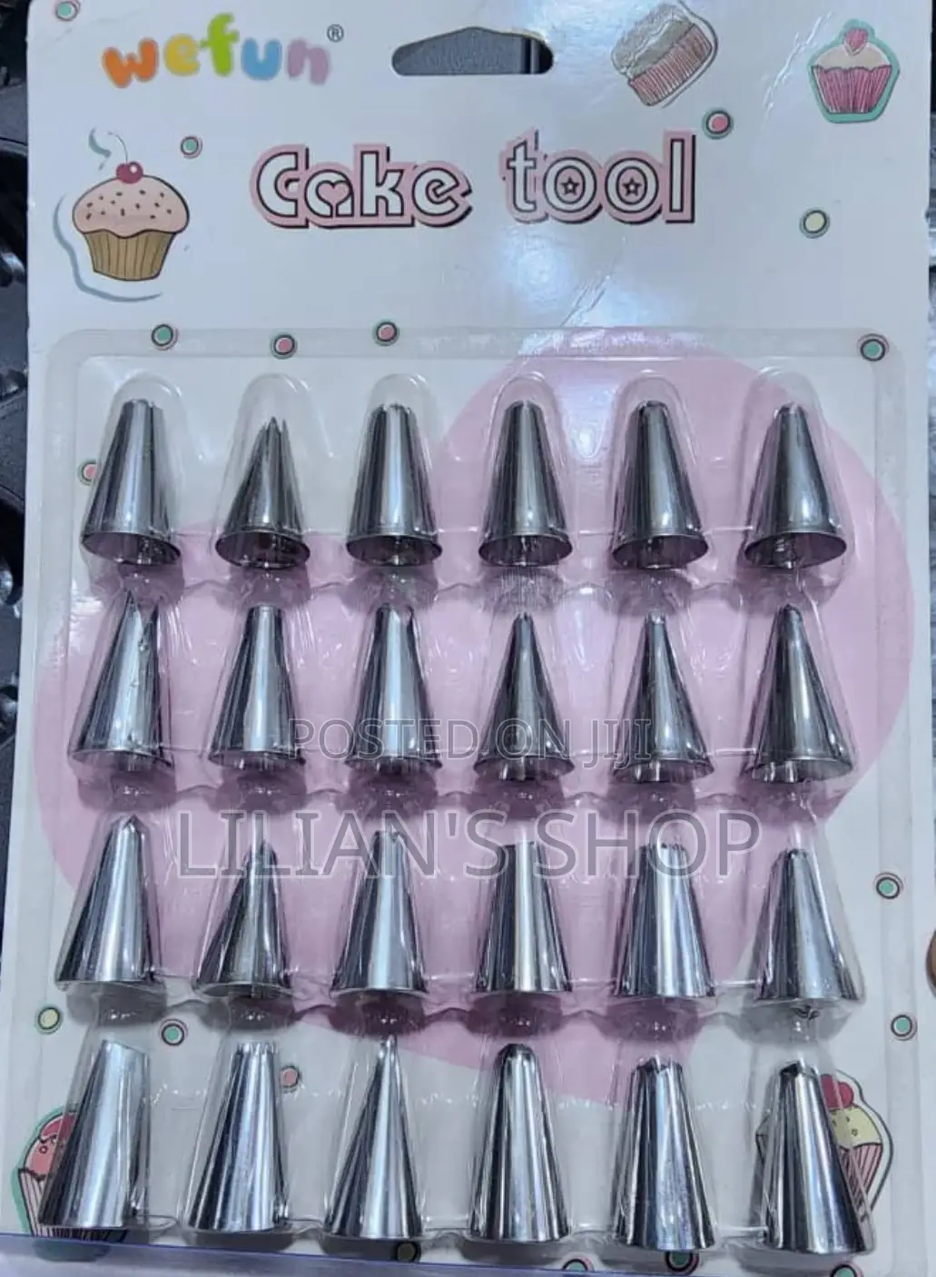 Stainless Steel 24pcs Nozzles Card