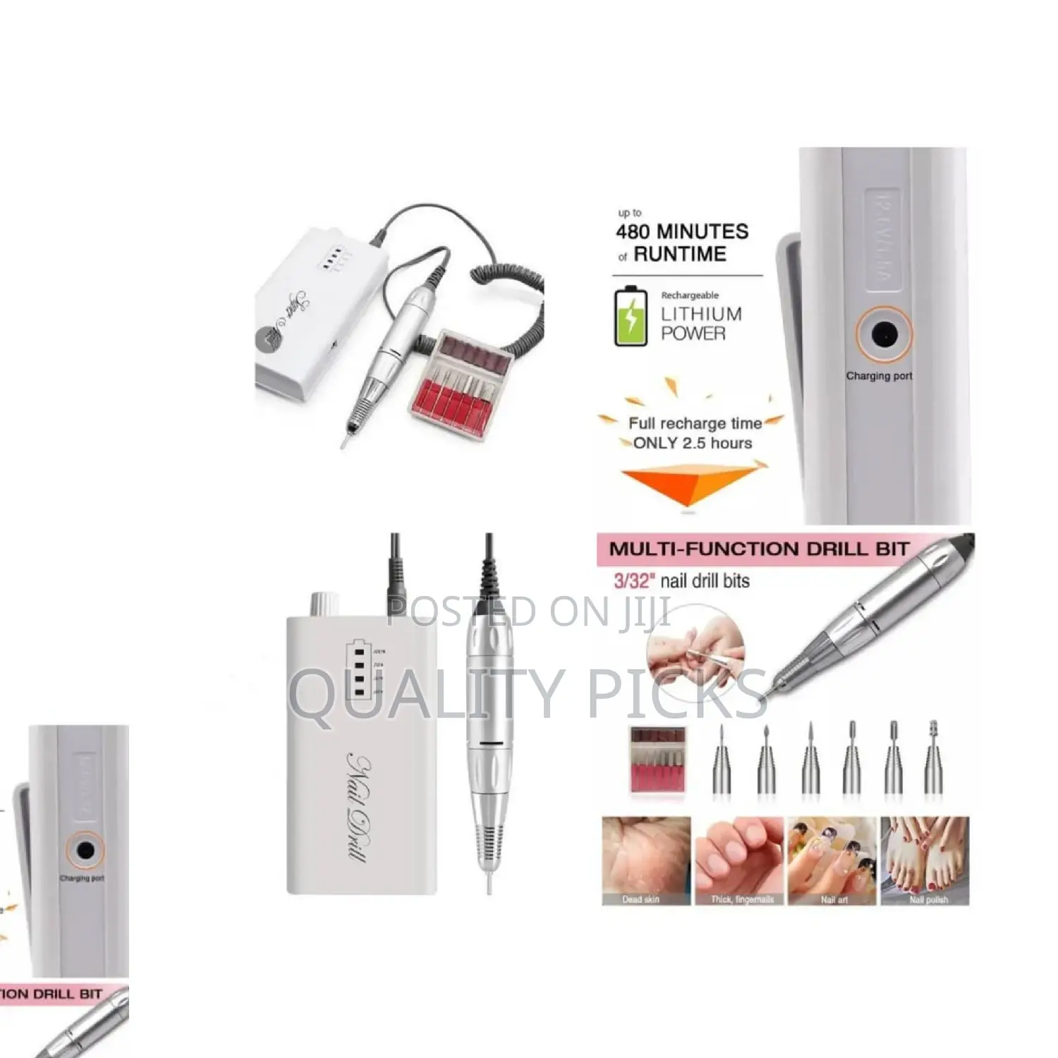 Rechargeable Cordless Nail Drill Machine
