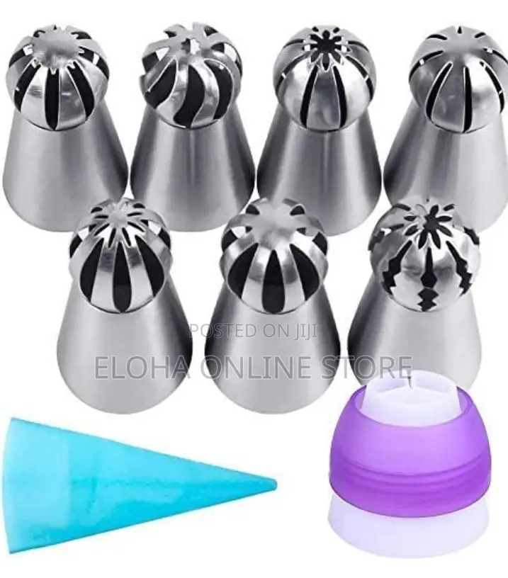 Russian Ball Cake Decorating Nozzles and Piping Set