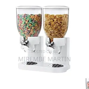 Double Cereal Food Dispenser.