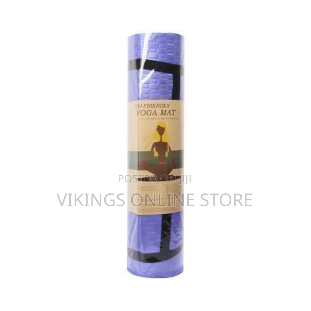 8mm Thick 68x24 Inch Yoga Mat -Purple