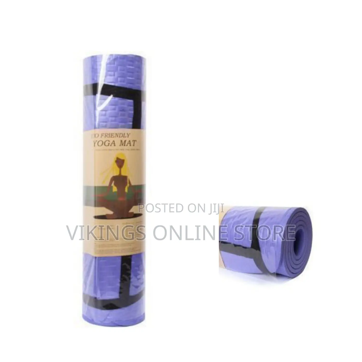 8mm Thick 68x24 Inch Yoga Mat -Purple