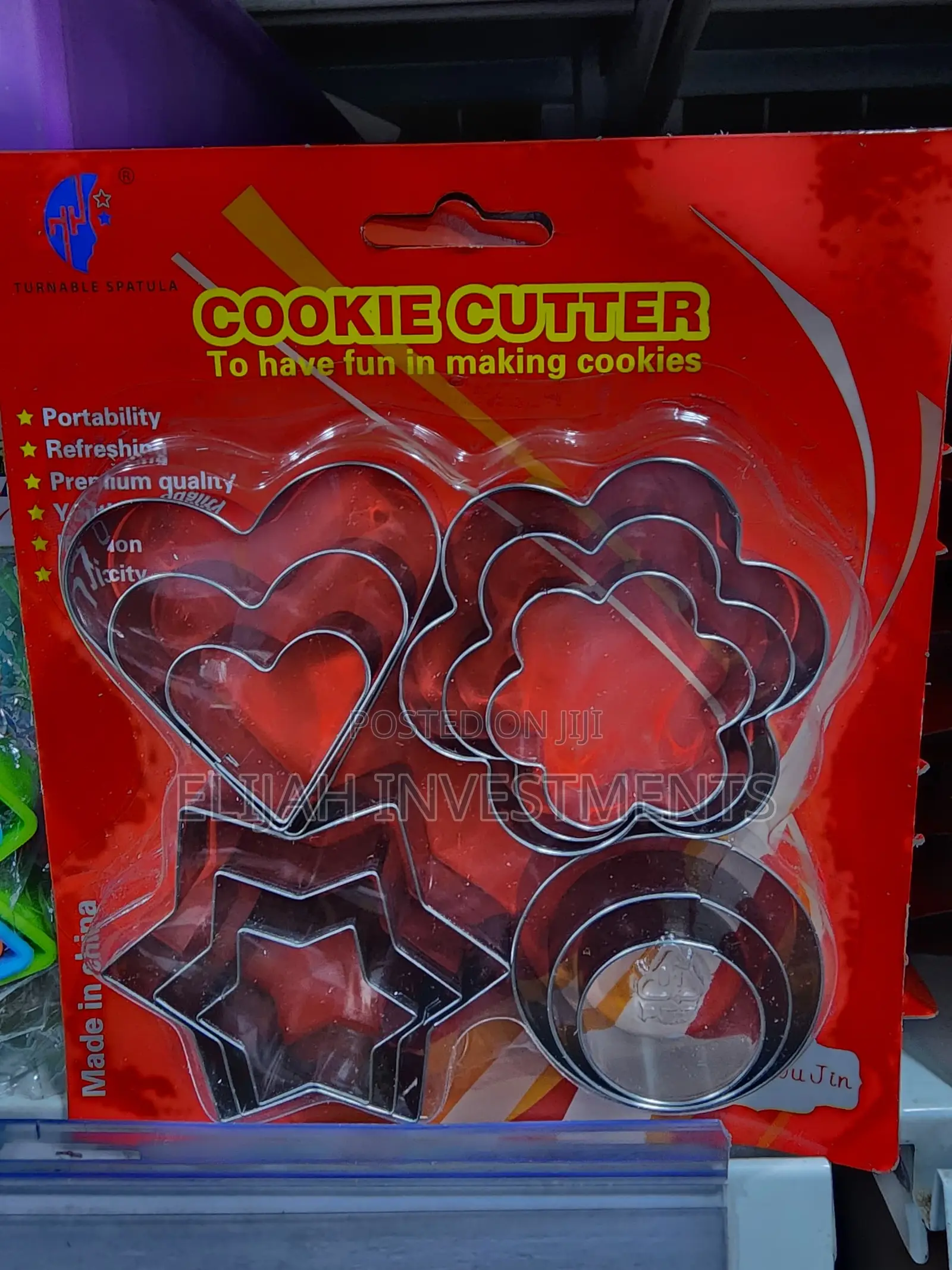 12 PCS Sugarcraft Flower Circle Heart Star Shape Cutter