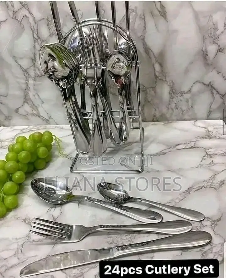 Silver Cutlery Table Set