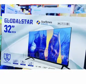 32" Globalstar With Inbuilt Startimes Decorder - Black