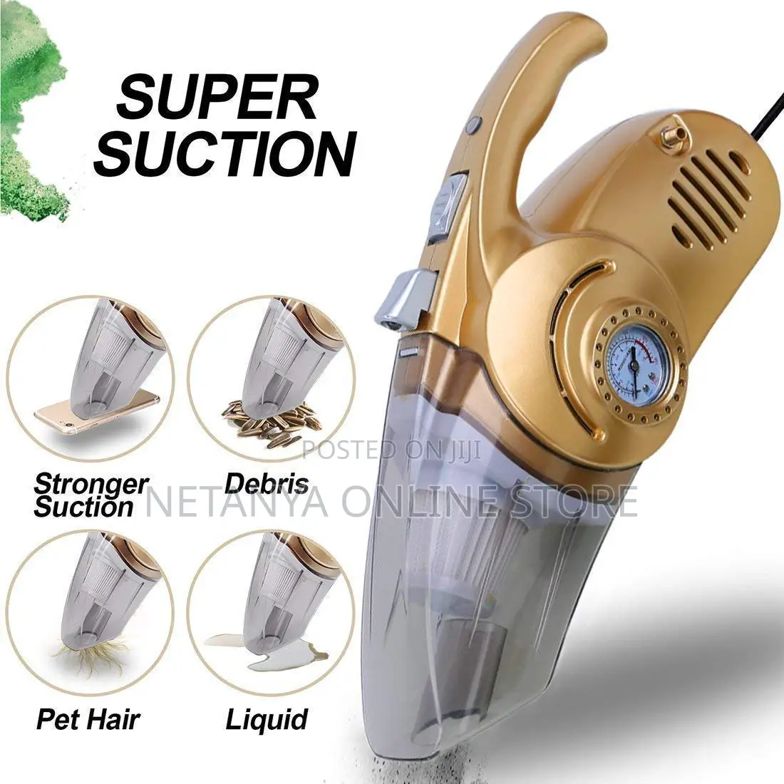 4in1 Multifunctional Car Vacuum Cleaner