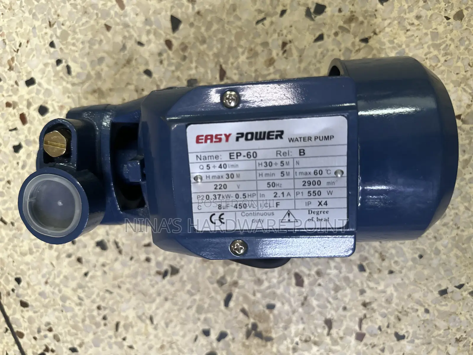 Electric Water Pump 0.5hp