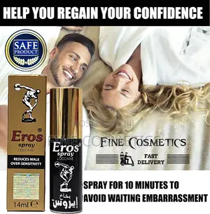 Eros Delay Spray, Lidocaine Solution for Quick Ejaculation
