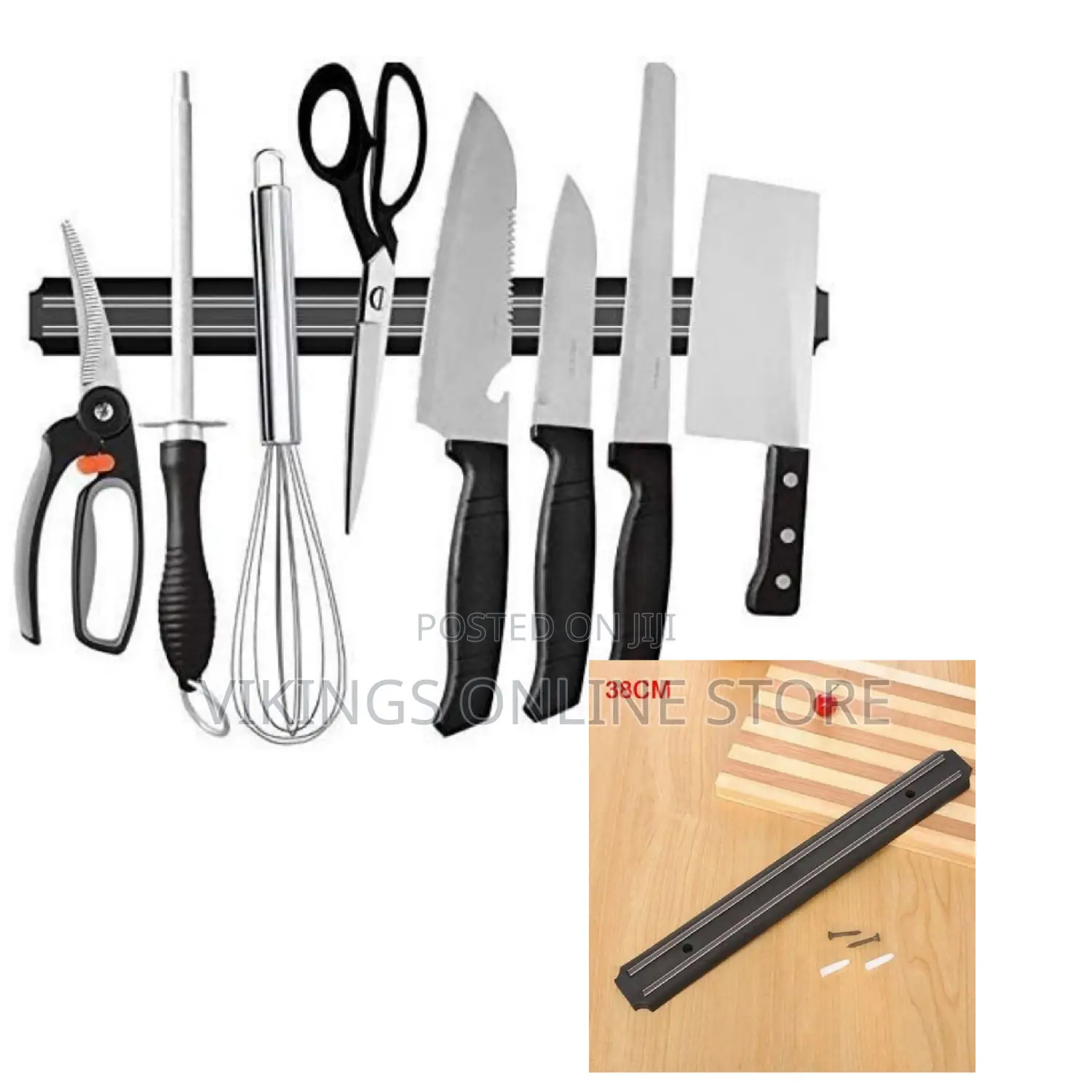 38cm Wall Mount Professional Magnetic Knife Rack