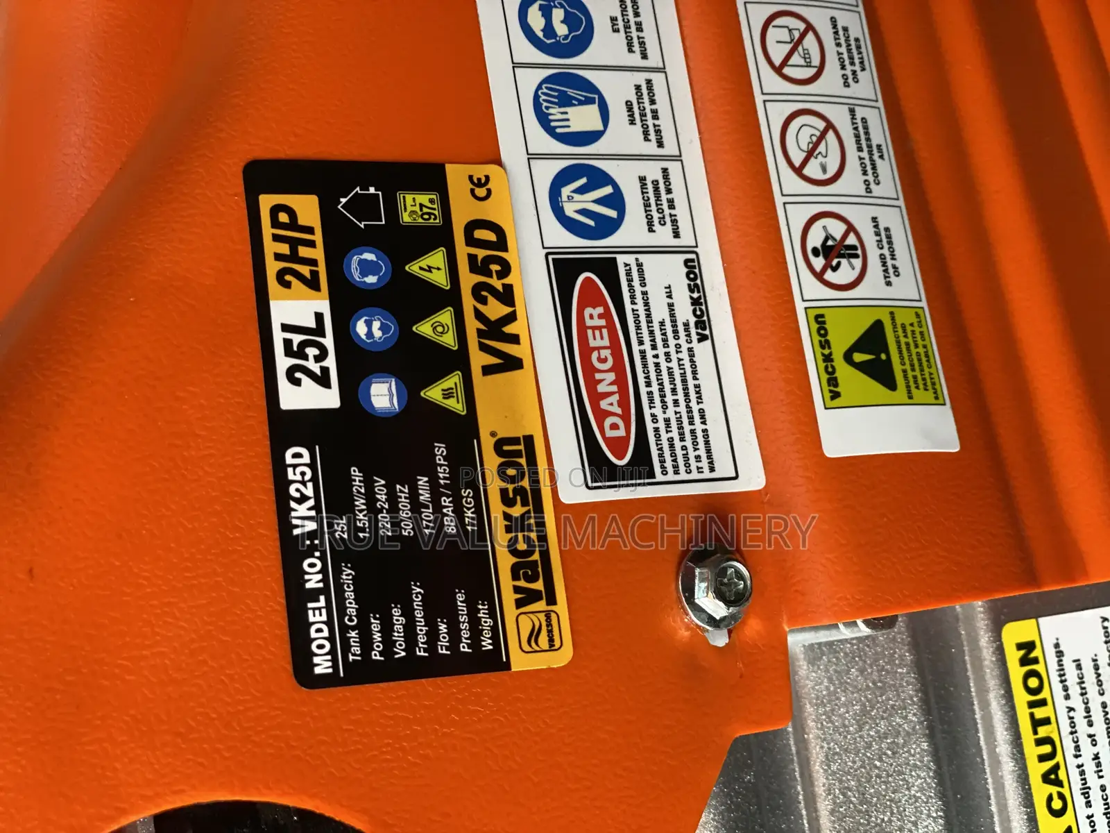 Air Compressor 25 Litres Vackson Type 2hp