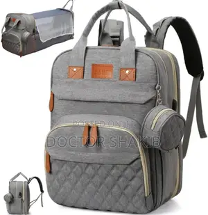 Photo - 3-in-1 New Diaper Backpack Bag With A Charging Station