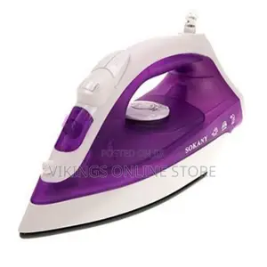 Sokany Steam and Dry Flat Iron - Purple, White