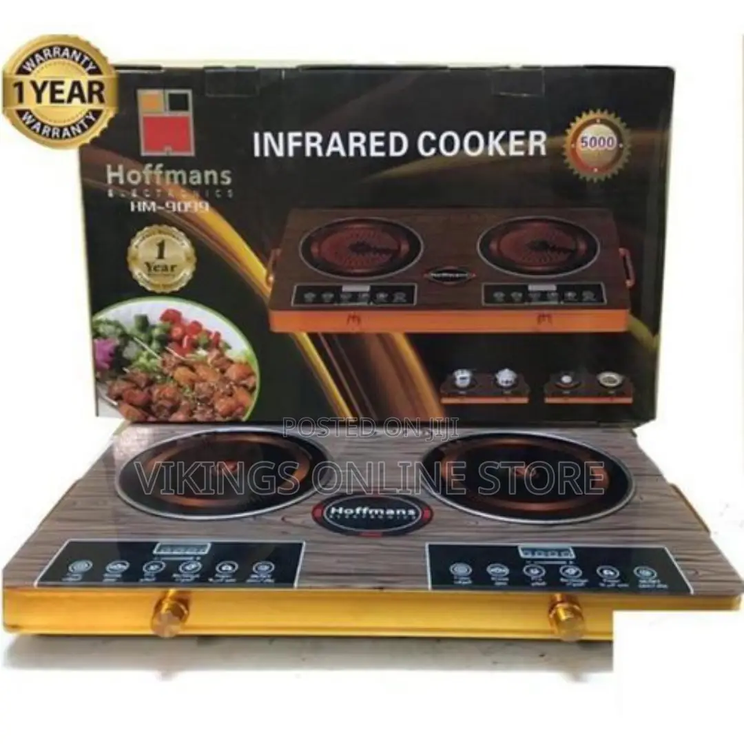 Hoffmans 2 Burner Infrared Cooker Hot Plate Stove