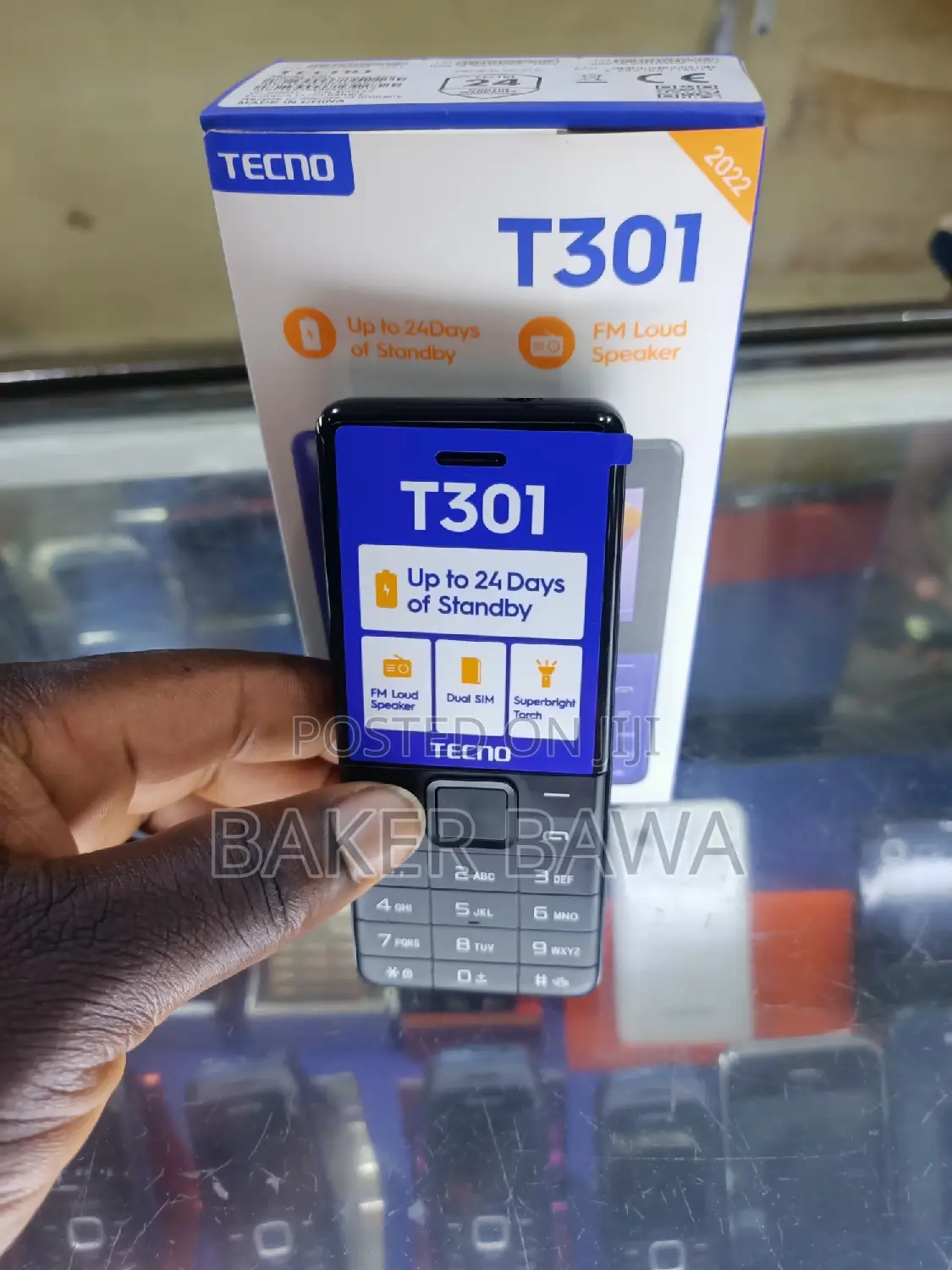 New Tecno T301 Black