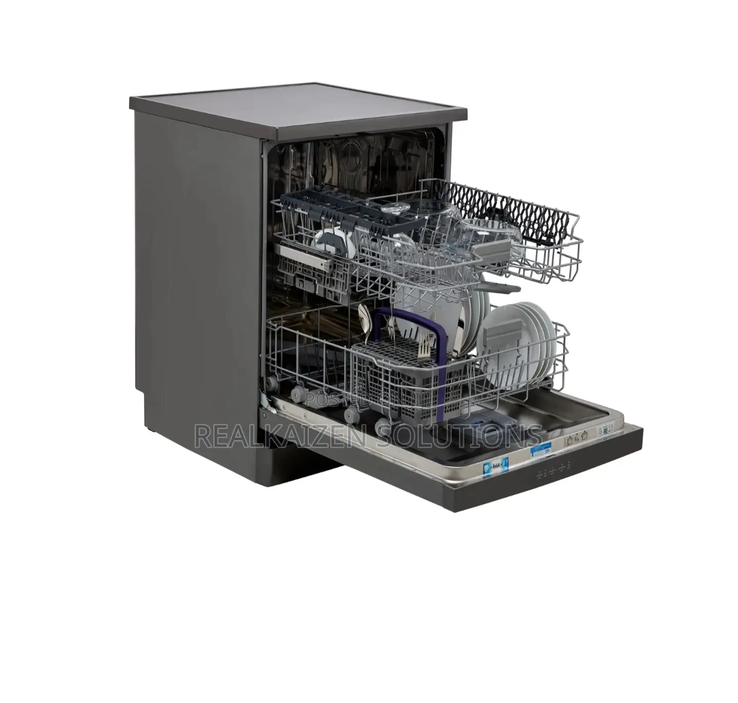 BEKO Hygienicshield 14 Place Gray Freestanding Dishwasher