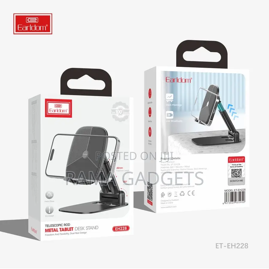 Earldom Metal Tablet Desk Stand ET-EH228