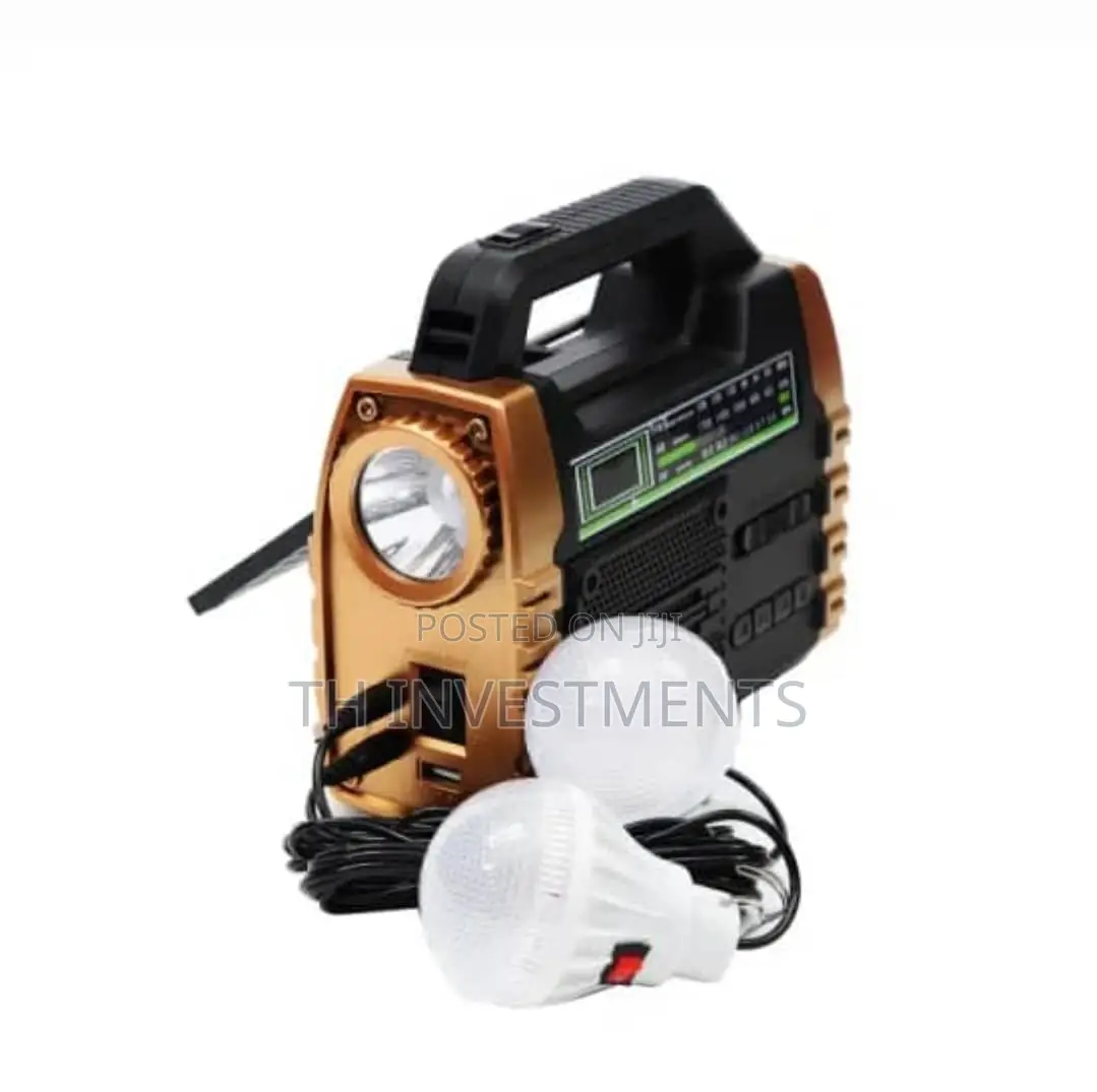 TW325 Solar System Speaker With Two Bulbs