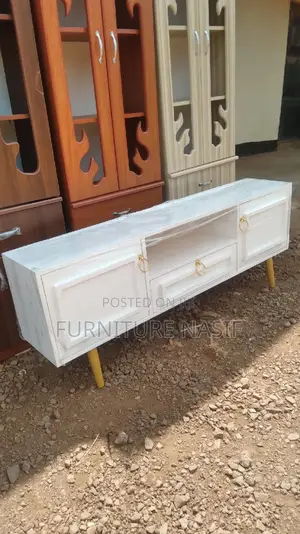 Tv Stand White and Gold Available/Tv Stand