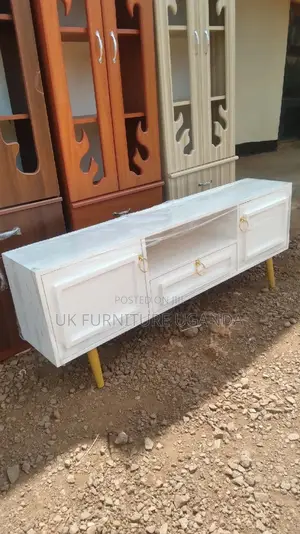 Tv Stand White and Gold Available/Tv Stand
