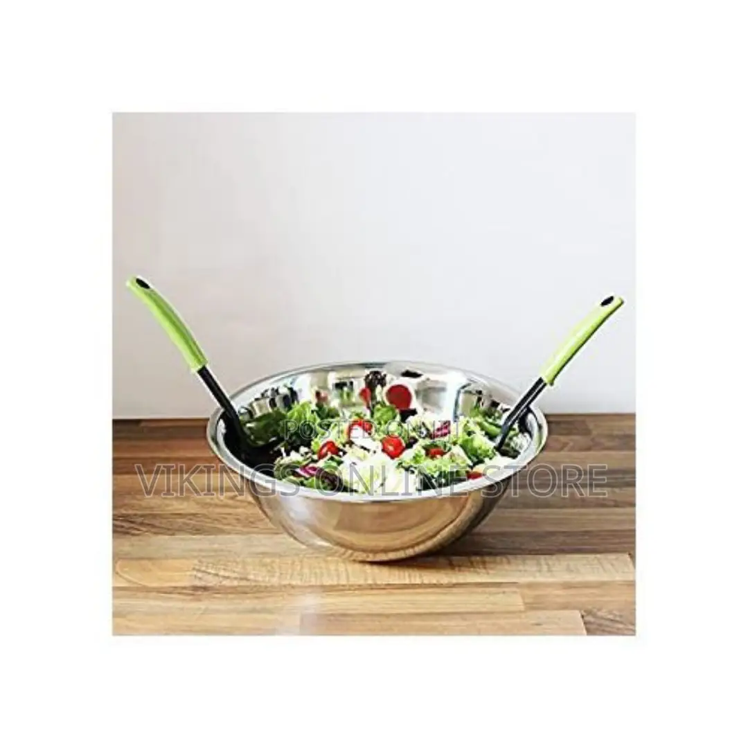 28cm Stainless Steel Mixing Bowl, Salad Dish, Silver.