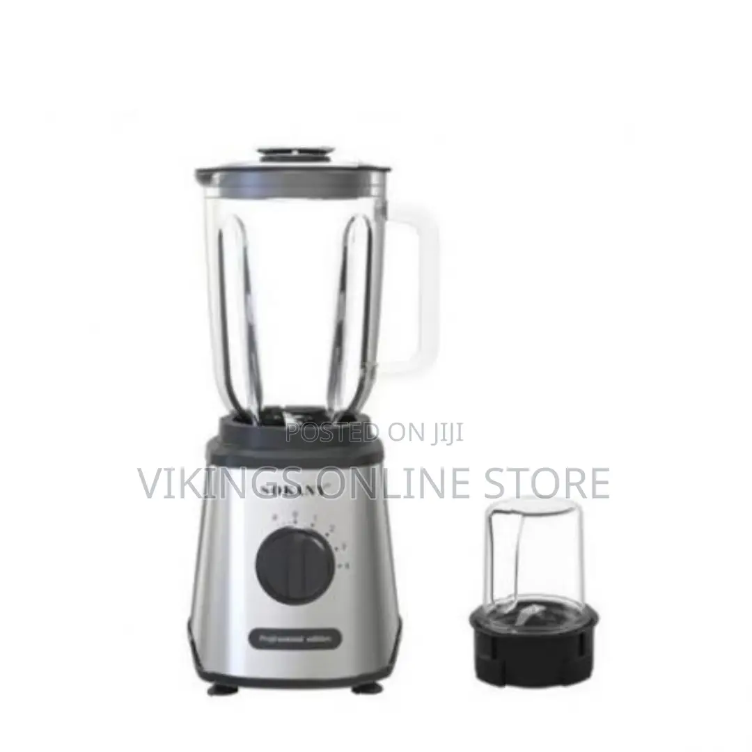 Sokany 2 in 1 Stainless Steel Blender 1.5 LTRS - Silver