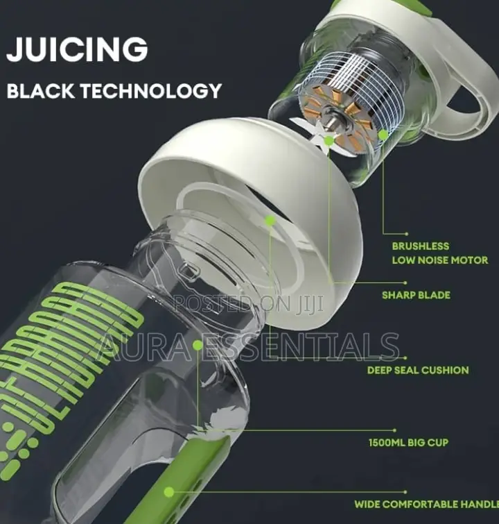 1500ml Powerful Wireless Portable Juicer