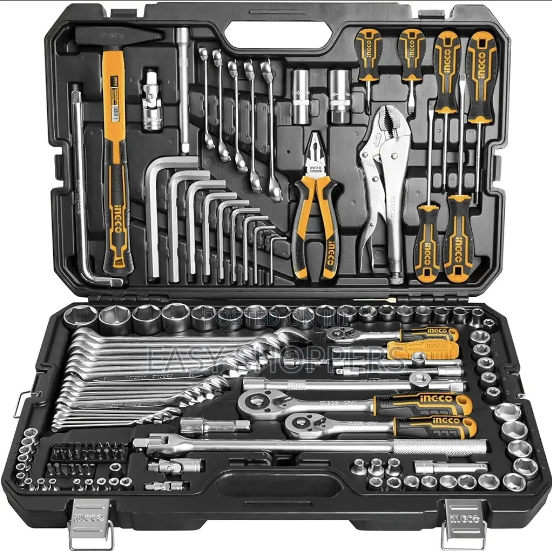 INGCO 142-Piece Household Tool Kit, Auto Repair