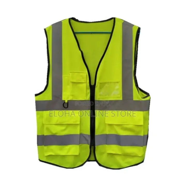 Reflective Safety Vest With A Zip