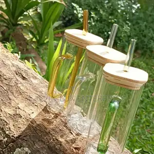 Glass Jar With Baboo Cover