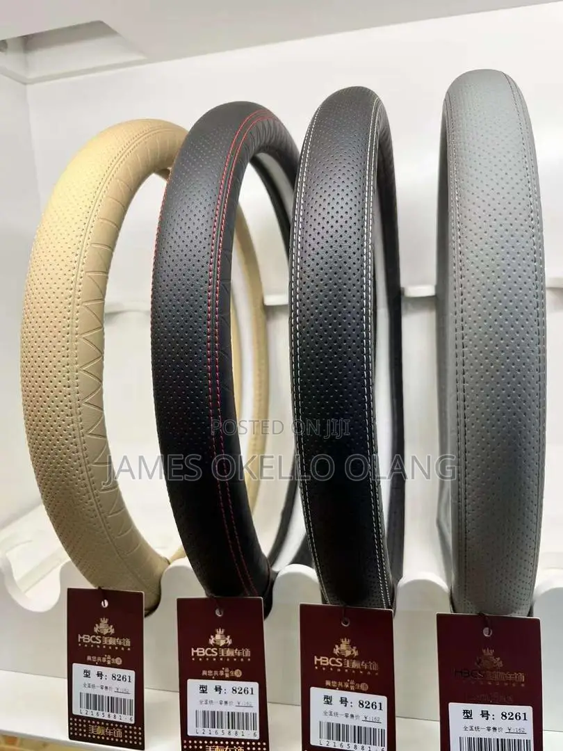 Elegant Leather Steering Covers