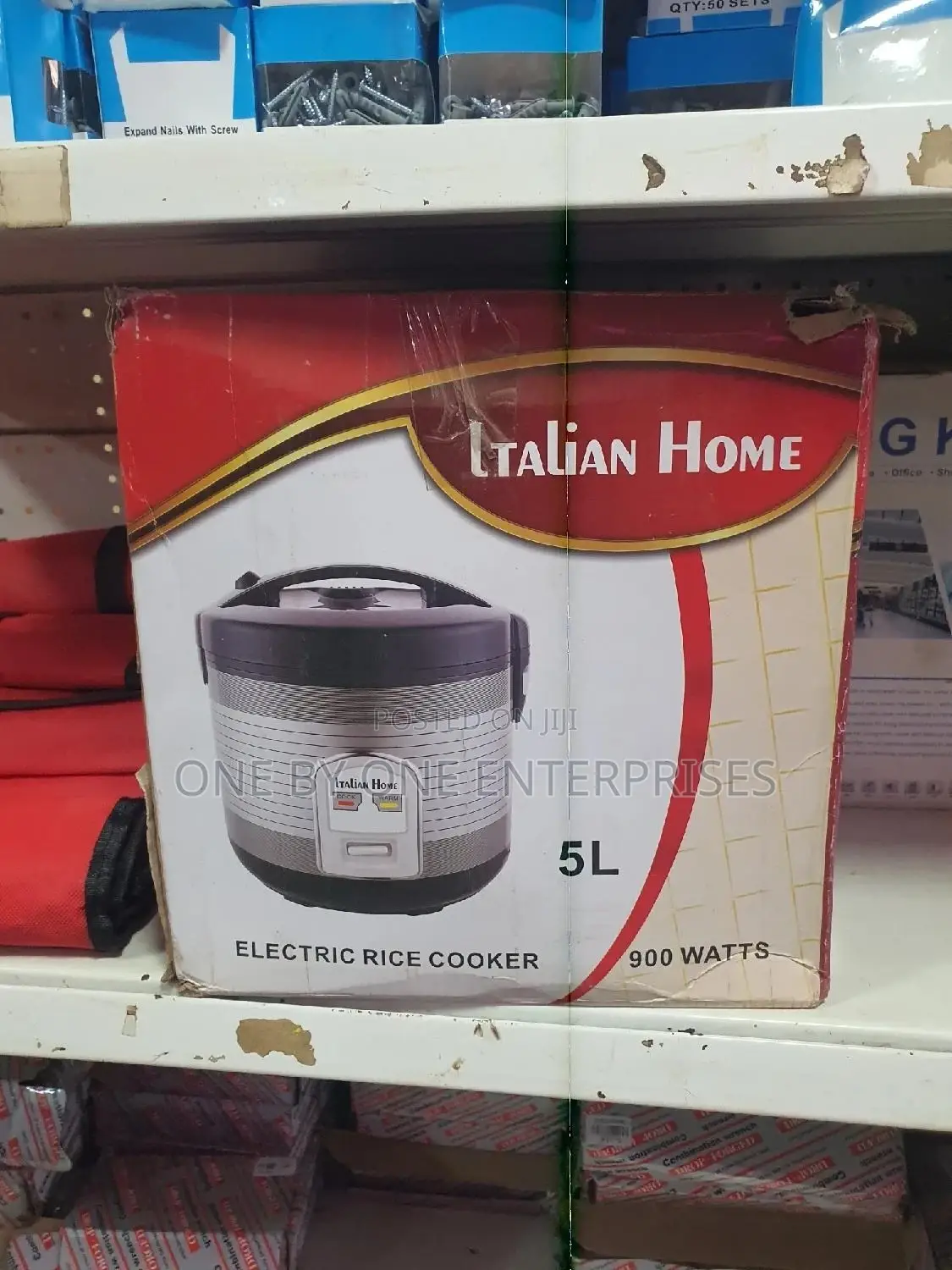 Italian Home Rice Cooker, 5litres - Black, Gold, White