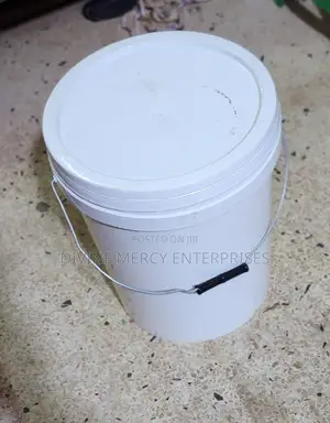 White Bucket With Lid