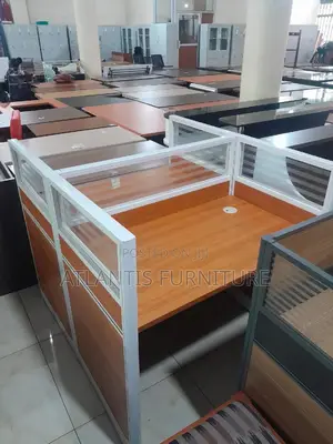 Two Seater Workstation Cherry Colour
