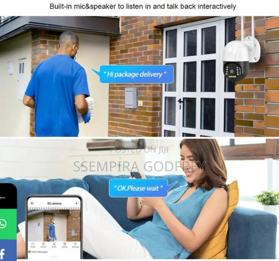 4G Security Camera High Spot Lens