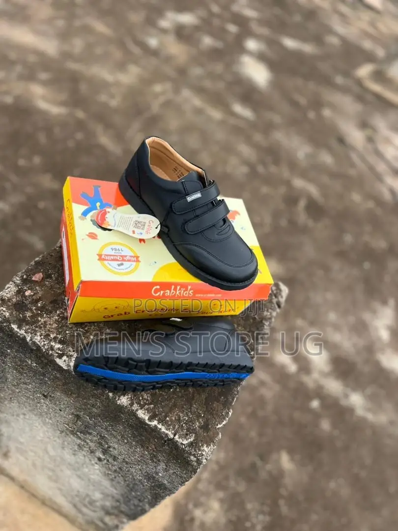 Crab Kids Boys Genuine Leather School Shoes