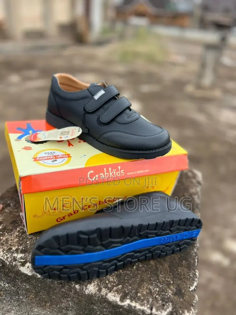 Crab Kids Boys Genuine Leather School Shoes