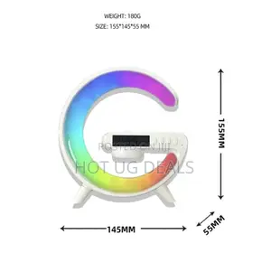 Lecoo Multifunctional Wireless Fast Charging Speaker - White