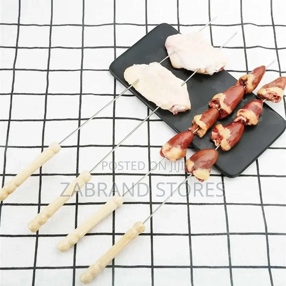BBQ Wooden Roasting Handle Skewer