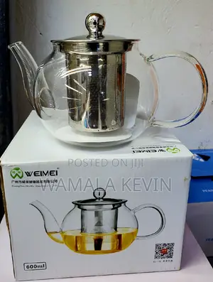 Teapot Clear Glass 600mis