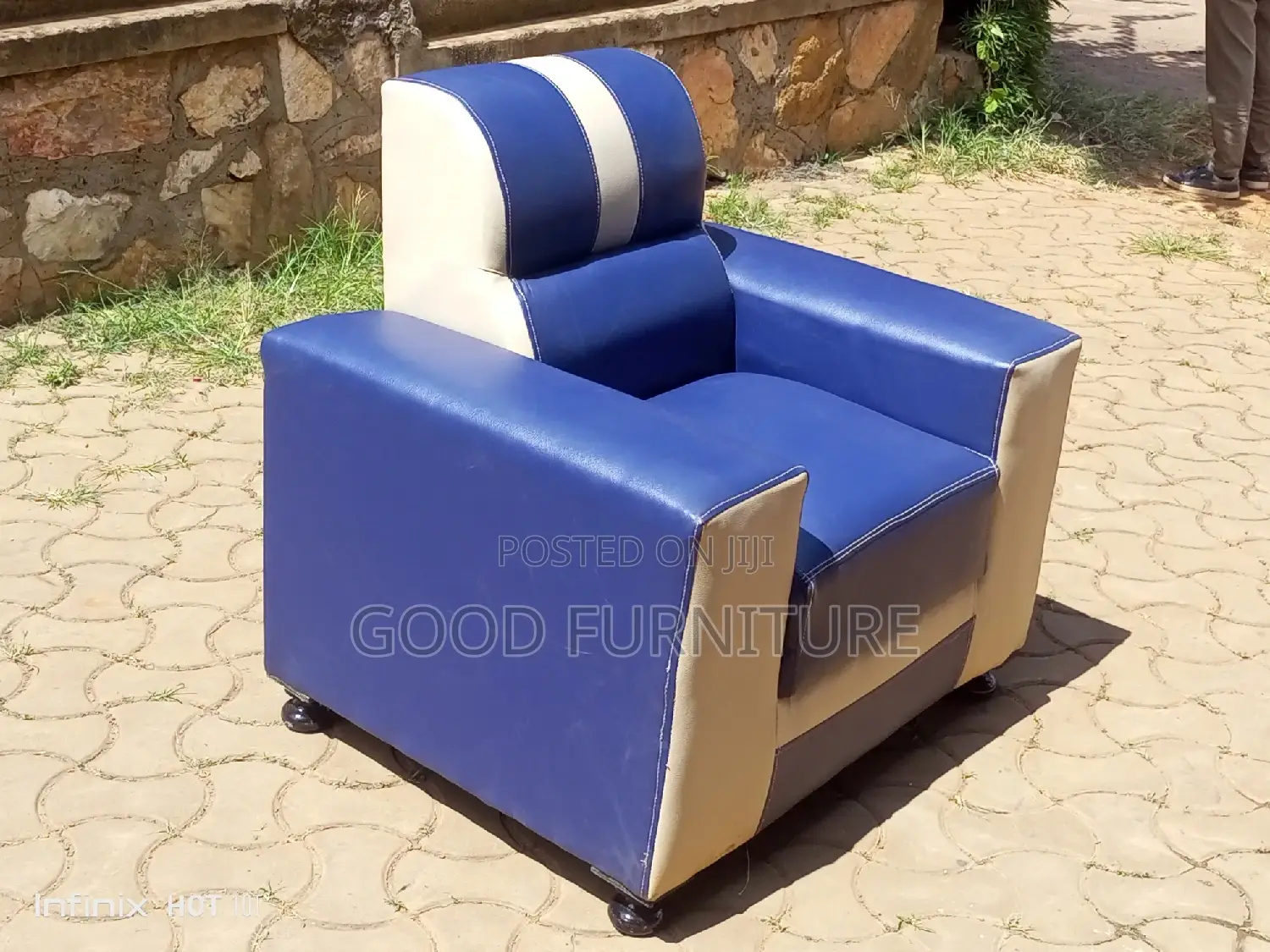 Shinny Single Seater Sofa
