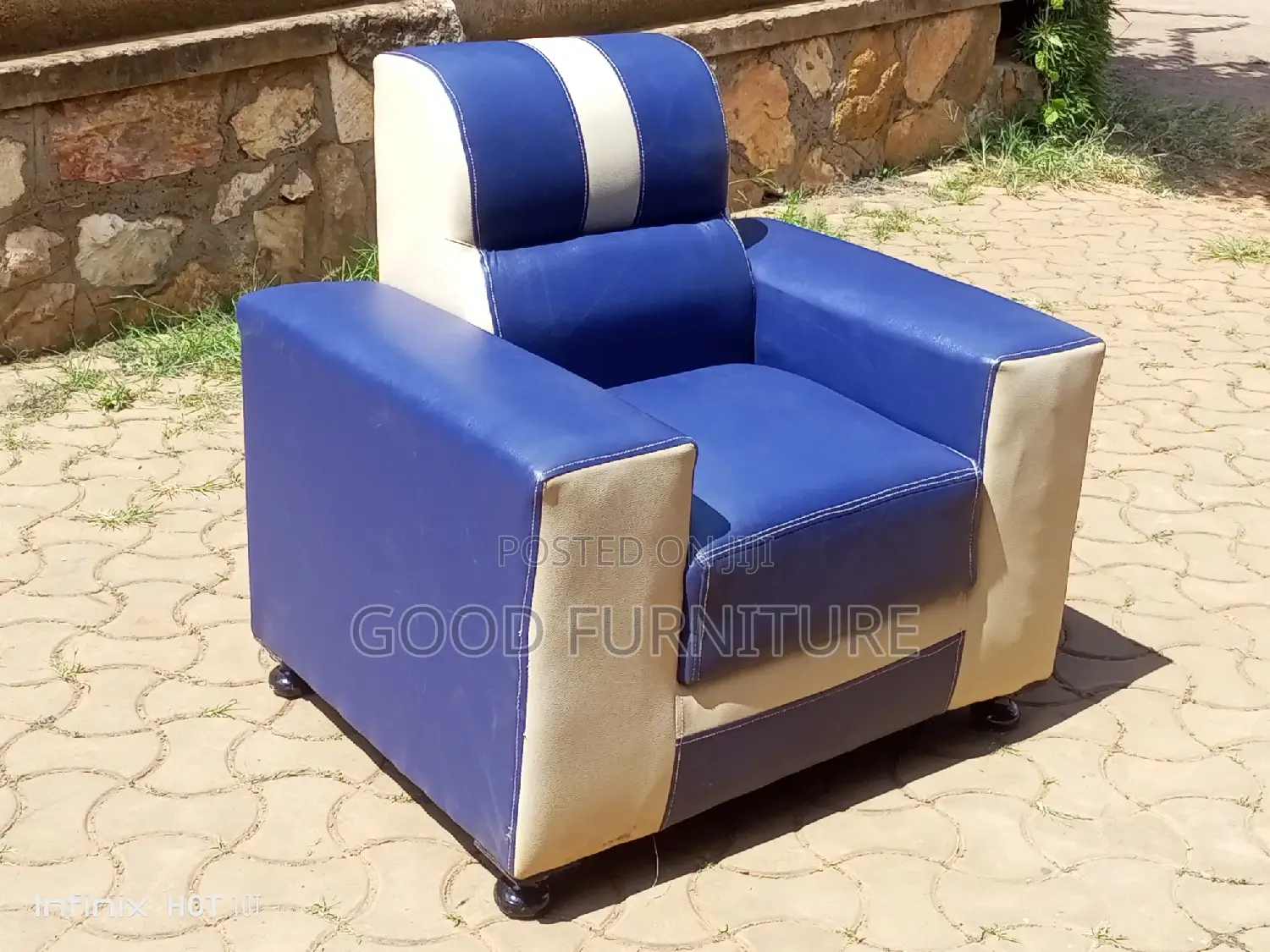 Shinny Single Seater Sofa