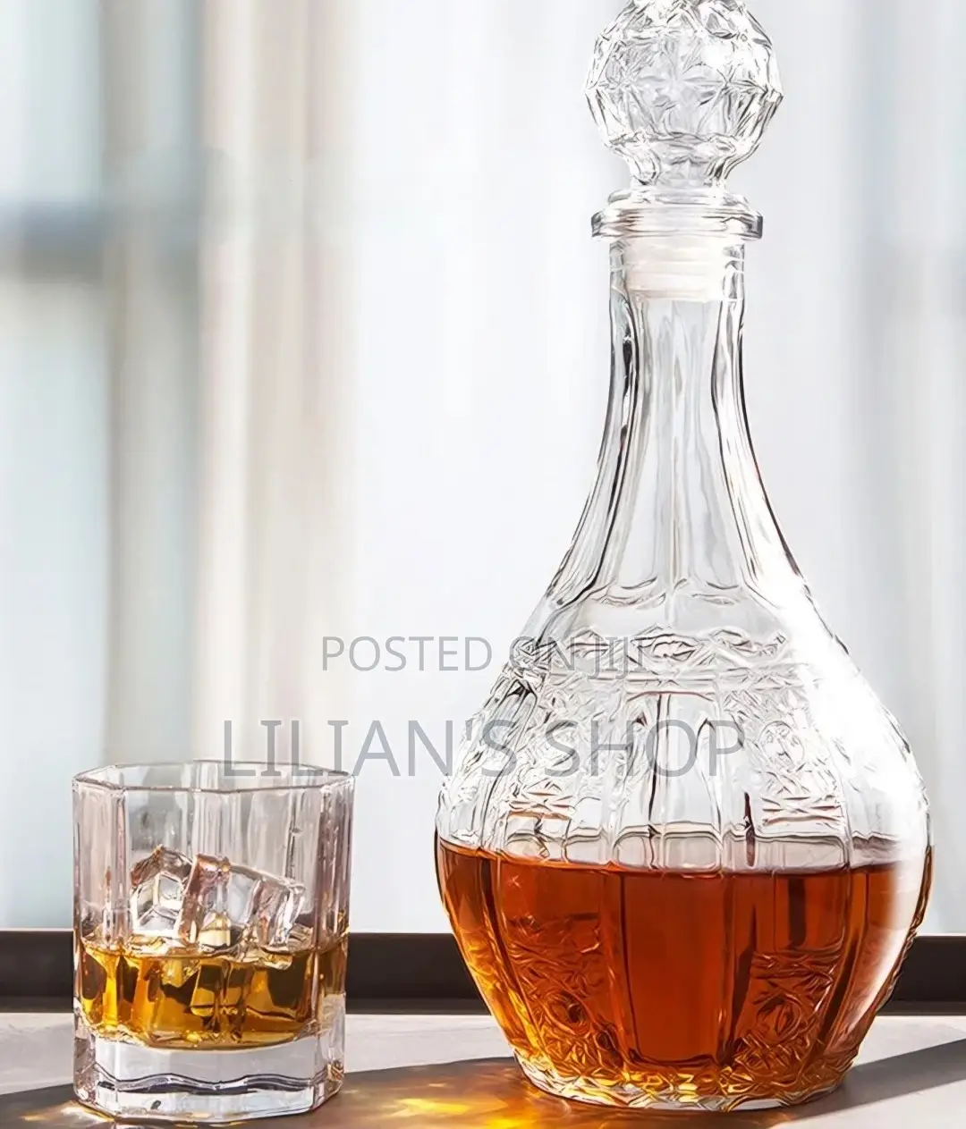 Whisky Red Wine Crystal Glass Bottle Decanter