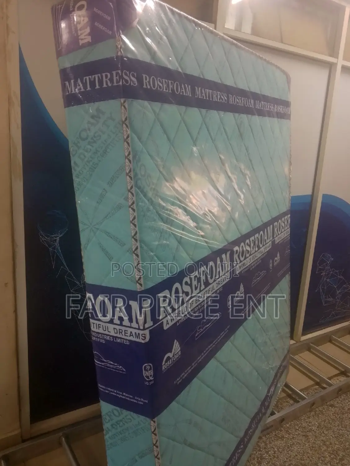 Premium High Density Mattress. 5*6*6inches.( Blue)