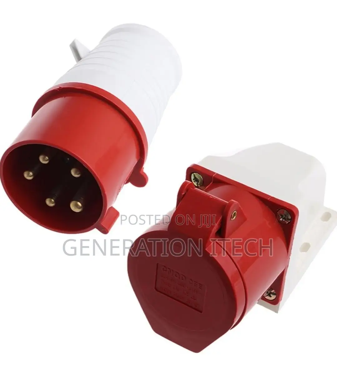 32 Amp 5pin Industrial Plug Wall Socket 240-415v Waterpf