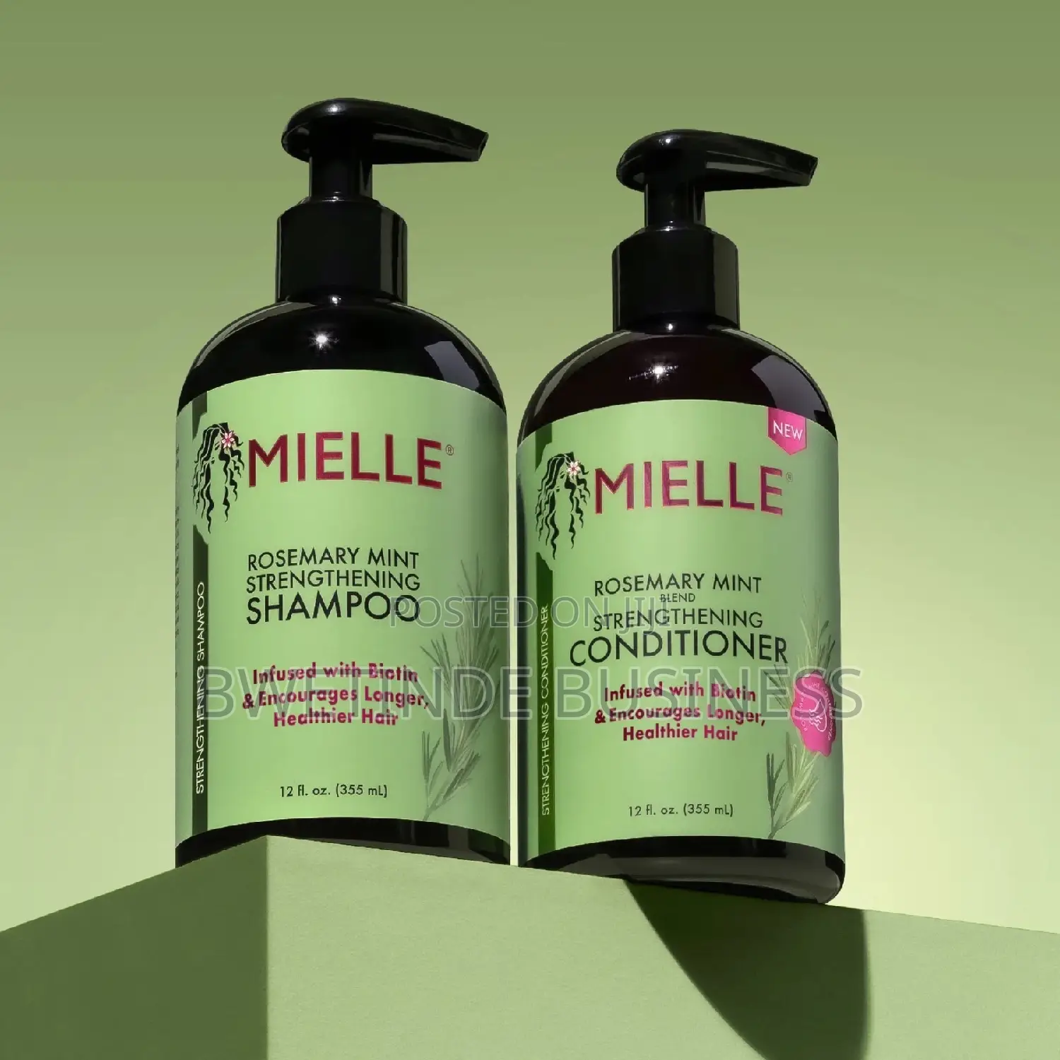 Mielle Rosemary Mint Strengthening Shampoo Conditioner