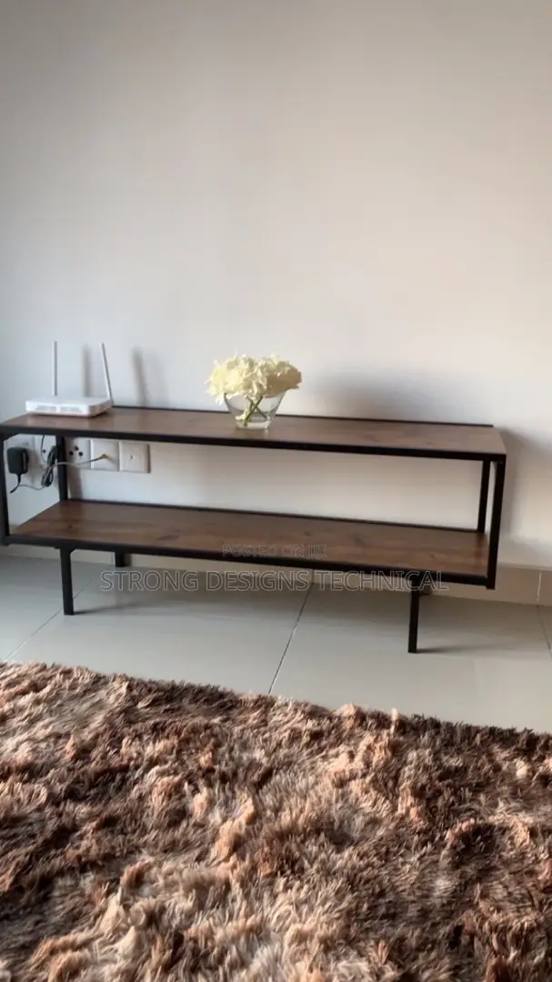 Steel Frame Minimalist Tv Stand
